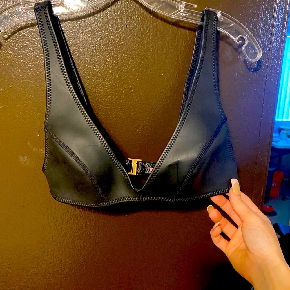 Leather swimsuit vs